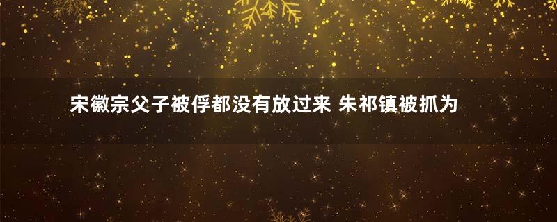 宋徽宗父子被俘都没有放过来 朱祁镇被抓为什么还能放回来